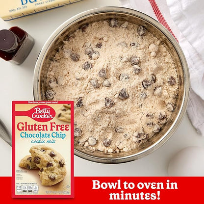 Betty Crocker Gluten Free Chocolate Chip Cookie Mix, 19 oz. (Pack of 6)
