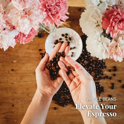 Caffe Vergnano 1882 Espresso Whole Bean Arabica Roast Coffee, 1.1 lb bag - Italian Medium Roast Coffee Beans with notes of Chocolate, Nuts & Caramel, Intensity 7/10-500g Bag (6 Pack)