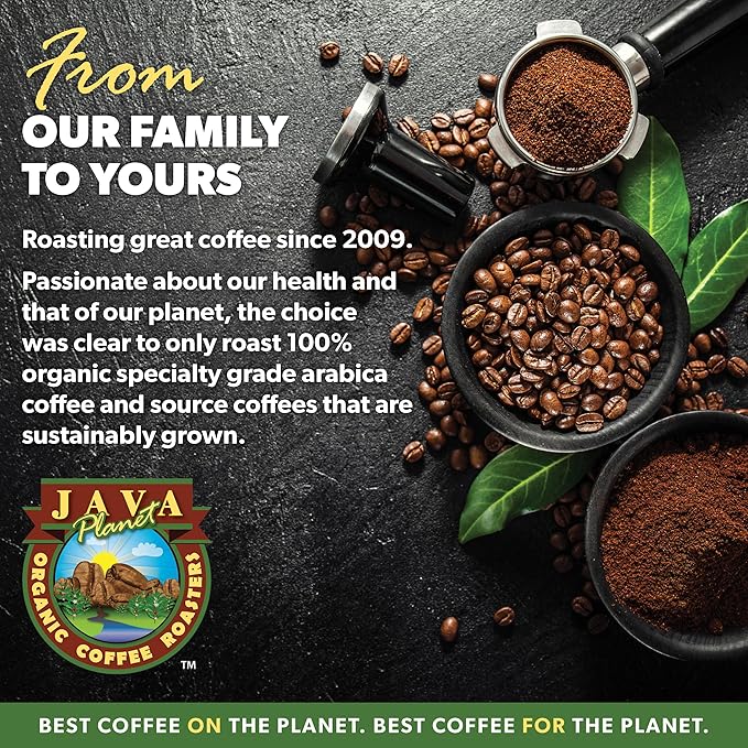 Low Acid Organic Coffee – Whole Bean, Mold-Free & Stomach Friendly by Java Planet, Costa Rican Single Origin Coffee, Dark Roast, Smooth Full Flavored, 1LB Bag
