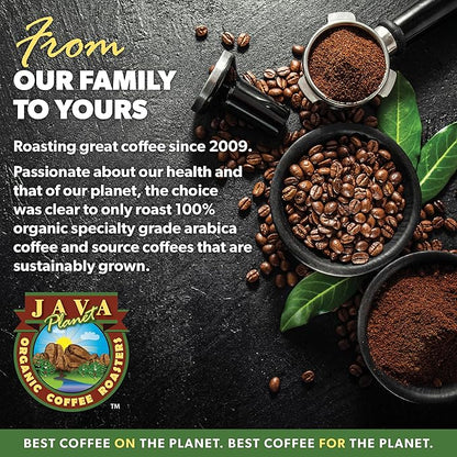 Low Acid Organic Coffee – Whole Bean, Mold-Free & Stomach Friendly by Java Planet, Good Morning Blend Coffee, Medium Roast, Smooth Full Flavored, 1LB Bag