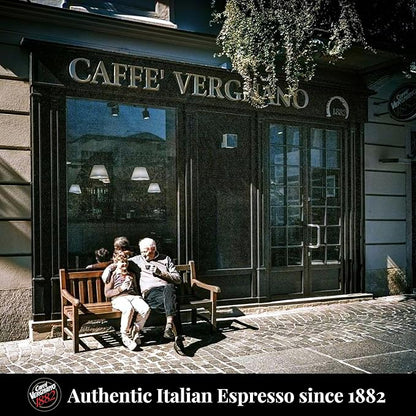 Caffe' Vergnano 1882 Medium Roast Espresso Original Line Machine Compatible Capsules, Single-Serve Arabica Robusta Espresso, Italian Coffee For Nespresso Coffee Machines, Intensity 4/10, Oro, 30 Ct