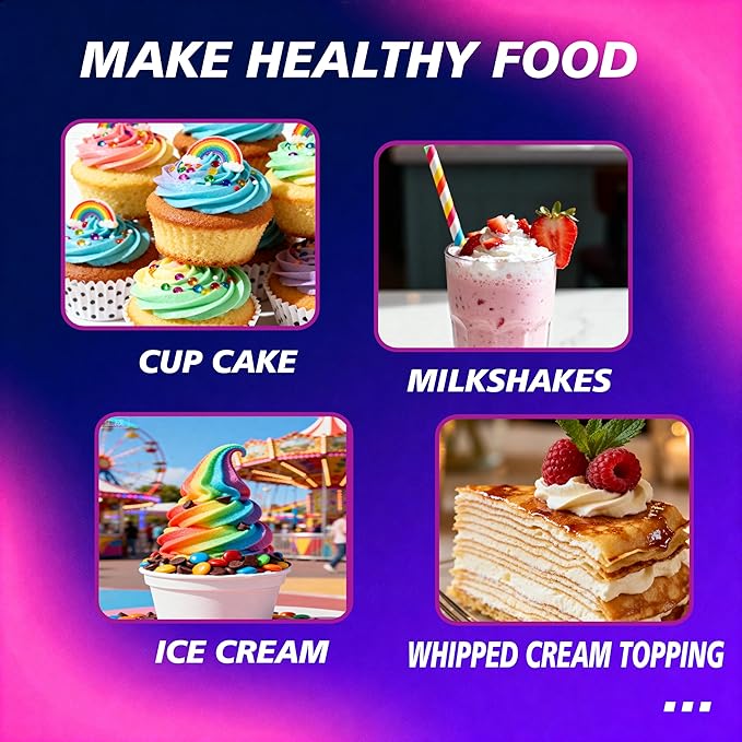 2.2L 1360G Whipped Cream Charger Tank (1 Pack), Cartridges for Desserts & Cocktails, for Whipping Cream, Desserts, Culinary Foams - Food Grade, Easy Use, High Yield