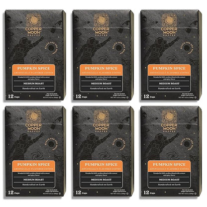 Copper Moon Single Serve Coffee Pods for Keurig K-Cup Brewers, Medium Roast, Pumpkin Spice Blend, 72 Count