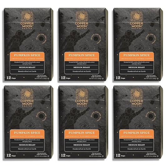 Copper Moon Single Serve Coffee Pods for Keurig K-Cup Brewers, Medium Roast, Pumpkin Spice Blend, 72 Count