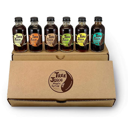 Tree Juice Maple Syrup Gift Box | Gift for Birthdays, Corporate, Holidays, and more | 6-2 ounce bottles…