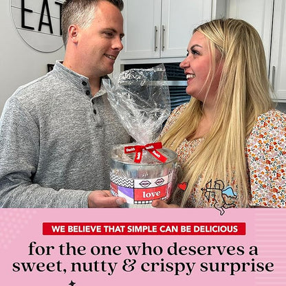 David’s Cookies Thin Crispy Cookies and Butter Pecan Meltaways Gift Bucket - Delicious Gourmet Food Gift For Her, Him and Family 1.3Lbs