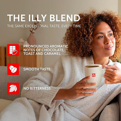 Illy Whole Bean Coffee, Intenso Bold Roast - Bold & Flavorful - 100% Arabica - Whole Beans - Pressurized Packaging Sealed for Freshness - 8.8oz can (Pack of 12)