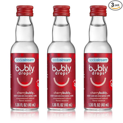 SodaStream bubly Drops, Cherry, 1.36 Fl Oz (Pack of 3)