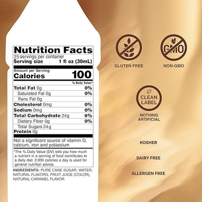 Monin - Caramel Syrup, Rich and Buttery, Great for Desserts, Coffee, and Cocktails, Gluten-Free, Non-GMO (750 ml)