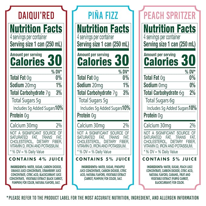Maison Perrier Chic Variety Pack Flavored Sparkling Beverage, Low Calorie, Mocktails, 12-Pack