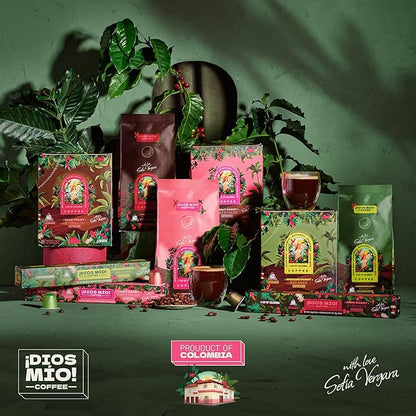 Dios Mio Coffee by Sofia Vergara, Medium Roast, K-Cup Pods, 44 Count, (2 Boxes of 22 K-Cup Pods)