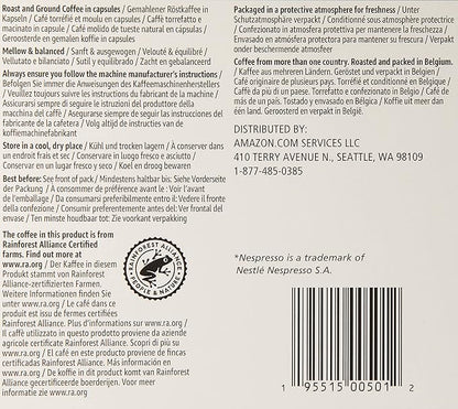 Amazon Brand - Solimo Espresso Capsules, Medium Roast, Compatible with Original Brewers, Pack of 1x50 Capsule (50 count)