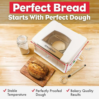 Brod & Taylor Folding Proofer & Slow Cooker (Proofer w/Accessory Shelf), White