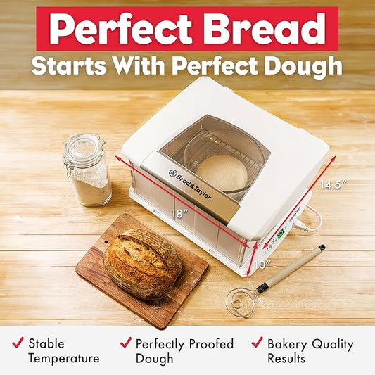 Brod & Taylor Folding Proofer & Slow Cooker (Proofer w/Accessory Shelf), White
