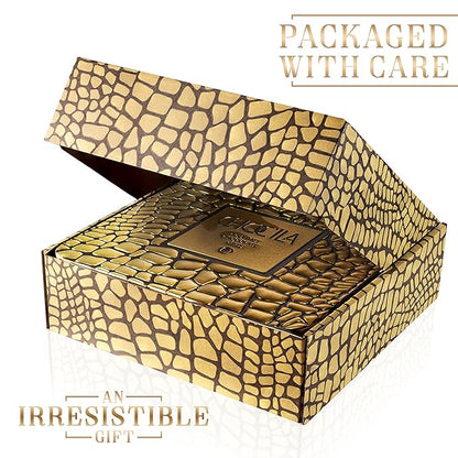 Chocolate Gift Basket, Gourmet Chocolates Variety Snack Box, Assorted Food Arrangement Platter, Birthday Present, Holiday, Corporate Parties, Sympathy, Candy Gifting Idea, Him, Her, Men, Women, Family (Gold Delight)