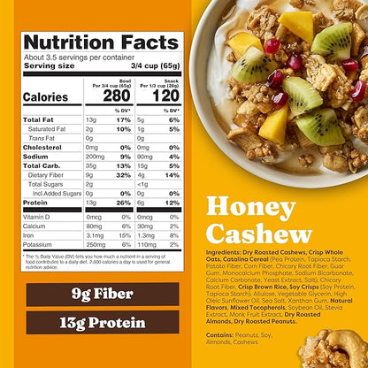 Catalina Crunch Protein Granola - Low Sugar Breakfast Cereal with 13g of Protein - Gluten Free, Keto Friendly - Variety Pack - 8 oz. Bag (Pack of 3)