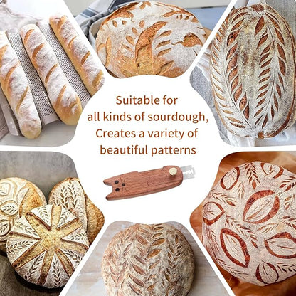 Bread Lame Sourdough Scoring Tools,Bread Scorer Tool for Homemade Bread,Dough Scoring Knife,Bread Razor Tool with 10 Razor Blades