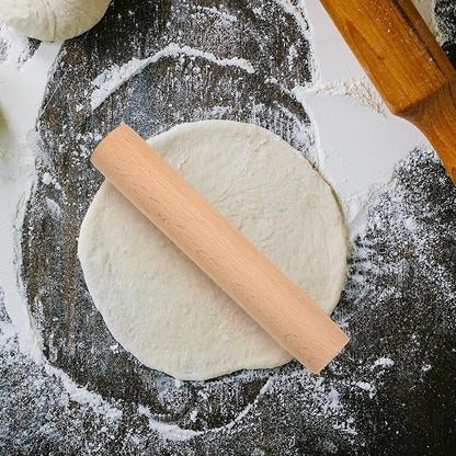 15 Pcs Small Wooden Rolling Pin for Dough, 6 Inch Dumpling Rolling Pin for Baking, Mini Kitchen Wood Rollings Pins for Pizza, Bread, Home Cooking