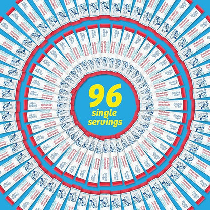 Singles Tо Go Powder Packets, Wаter Drink Mix, Strawberry Lemonade, 96 Singlе Servings (Pack of 12) Strawberry Lemonade