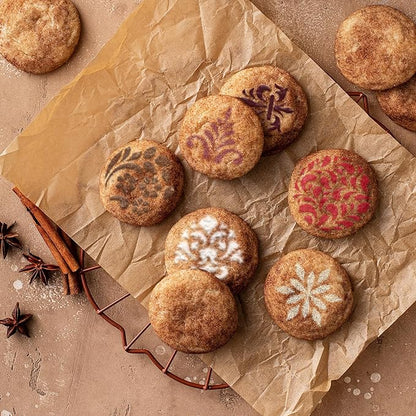 NAKLEO Coffee Stencils and Cookies Decoration 14Pcs 2.8”x2.8” and 4.3”x4.3”, Reusable Plastic Baking Templates, Ornament Pattern Decor, Barista DIY Art Craft, Capuccino Latte Chocolate Cake Biscuit