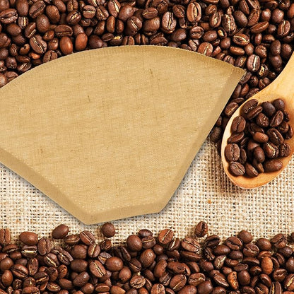 Organic Hemp Reusable Coffee Filter (1, No.4 Flat)